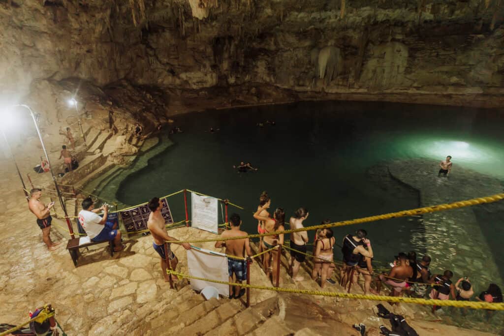How to Get to Cenote Suytun: Discover the Easiest Way to Reach Yucatán’s Most Magical Cenote cenote suytun 7 visitors at cenote suytun