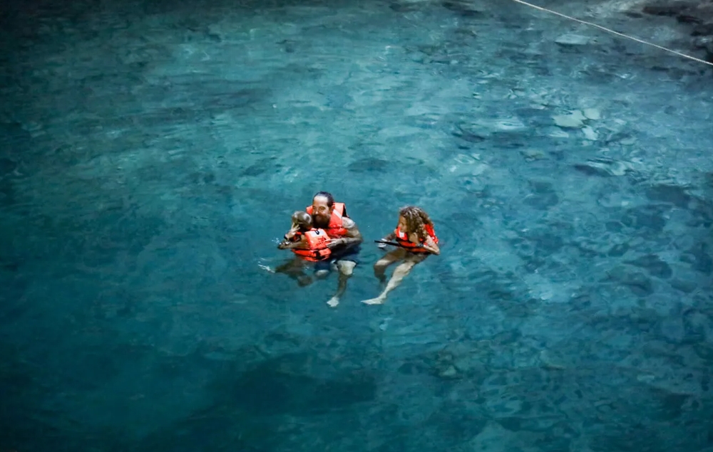 How to Get to Cenote Suytun: Discover the Easiest Way to Reach Yucatán’s Most Magical Cenote swimming in cenote suytun Happy tourists swimming and enjoying crystal clear waters of Cenote Suytun